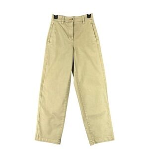 H&M Pants Womens 2 Khaki High Waist Baggy‎ Minimalist Workwear Versatile Neutral